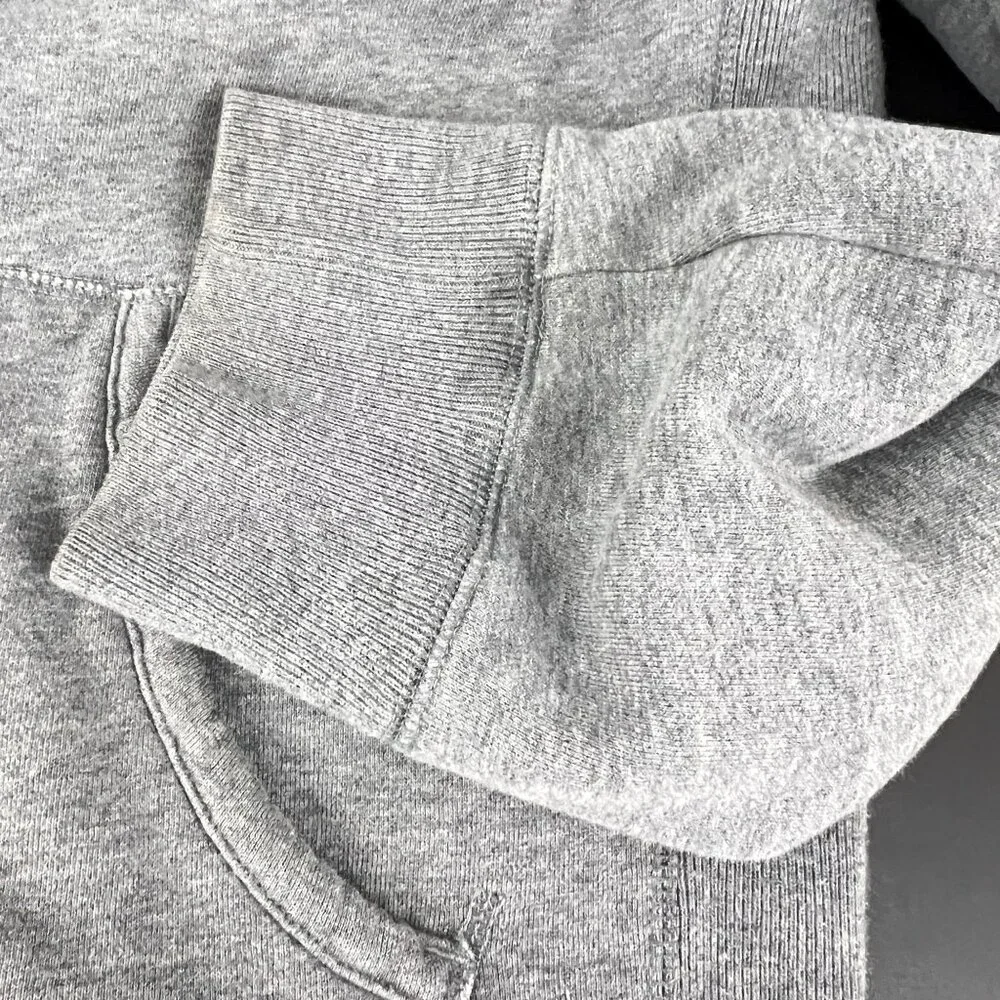 Vtg Abercrombie Fitch Hoodie Men’s XL Spell Out Pullover Gray 90s Y2K Sweatshirt - Picture 5 of 11